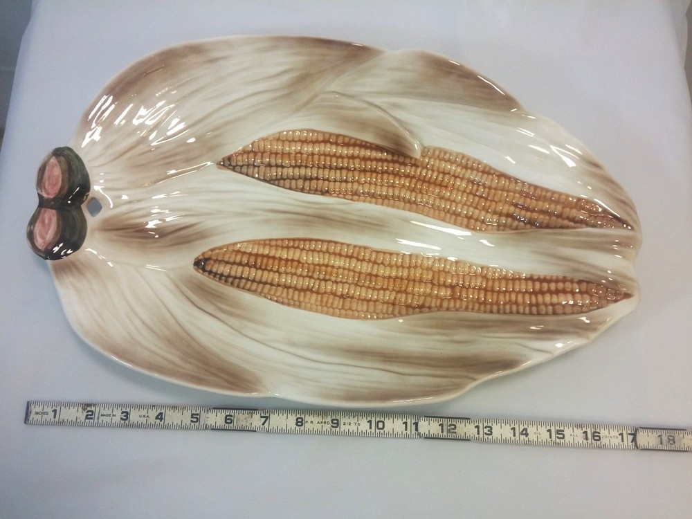 Vintage Platter Plate Serving Tray Embassy Corn