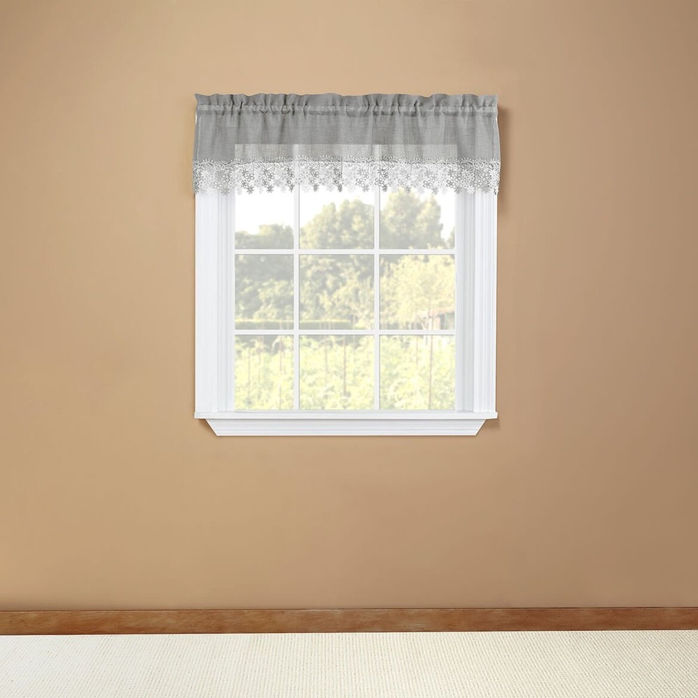 Lillian Swag Valance, Gray