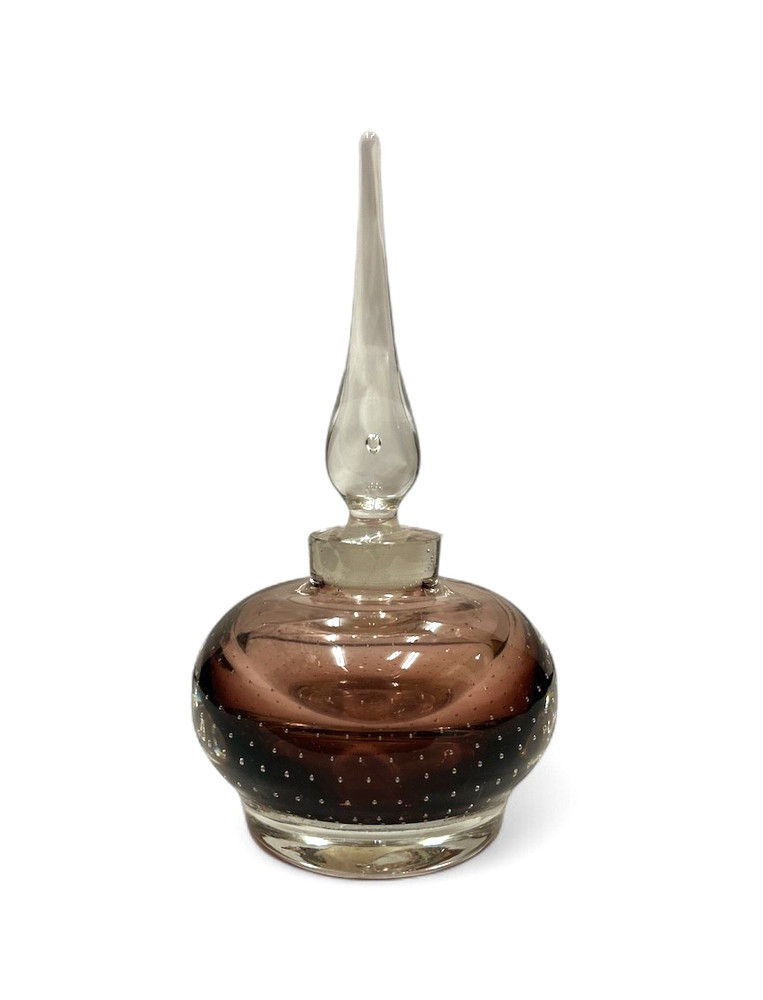 Beautiful Amethyst Perfume Bottle - 8.5" tall