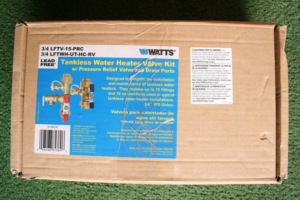WATTS Tankless Water Heater Valve Kit 3/4 LFTWH-UT-HC-RV 3/4 LFTV-15-PRC