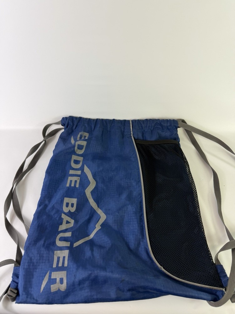 Eddie Bauer Drawstring Daypack/Backpack Navy Blue