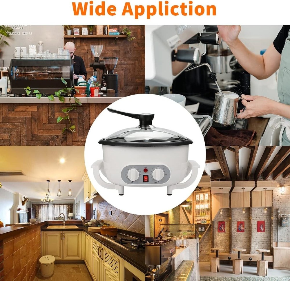 Multi-Function Coffee Bean Roaster: Roast Peanuts, Chestnuts & More, 110V 1200W