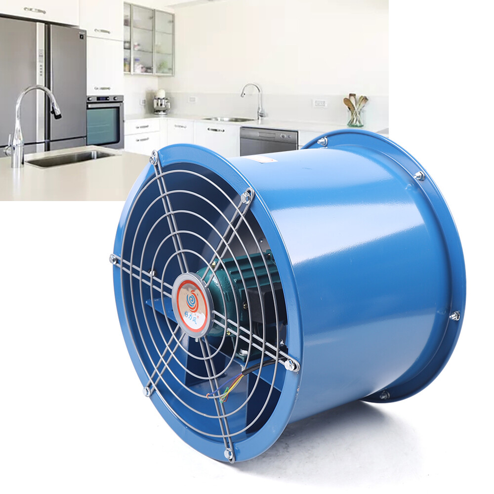 10" Axial Fan 250W Portable Ventilator for Workshop Kitchen Construction Site US