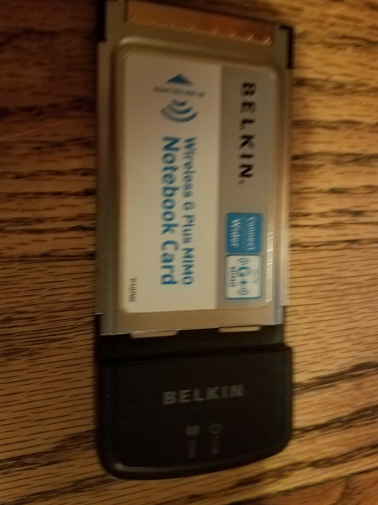 Belkin Wireless G Plus MIMO Notebook Card Part # F5D9010