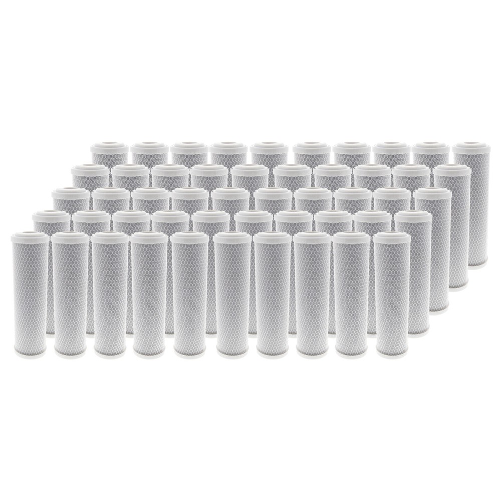 10 x 2.5 Inch 10 Micron Activated Carbon Block Water Filter 4 Pack