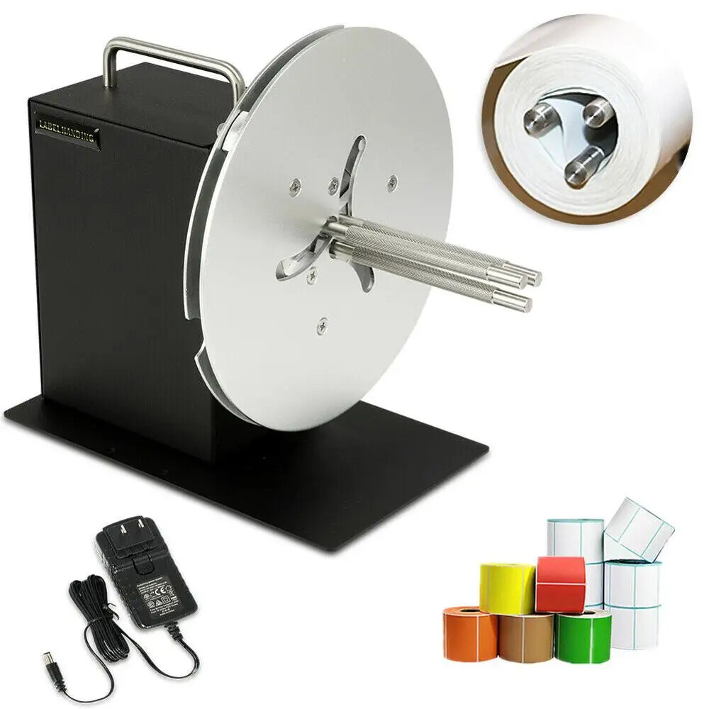 R9 Adjustable Speed Label Rewinder Automatic Label Tags Rewinding Machine