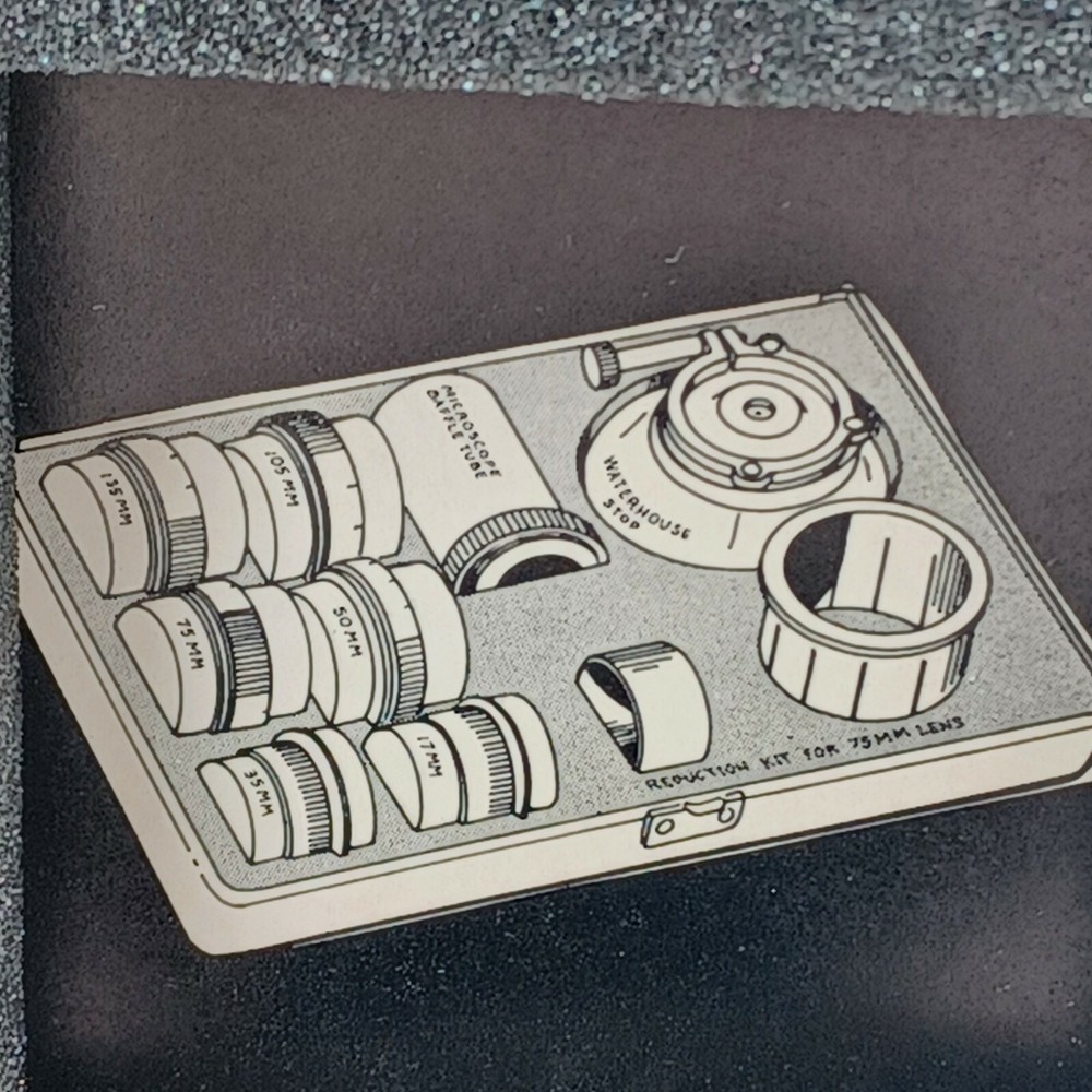 Polaroid Reduction Kit Case for 75mm Lens Microscope EMPTY CASE. Pre-owned