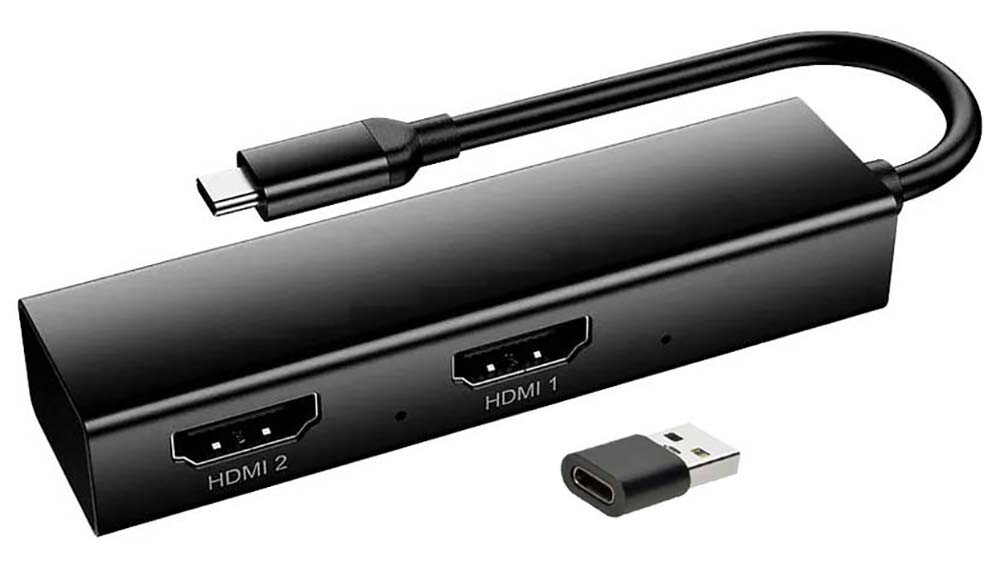 Premium USB 3.1 USB-C Video Capture With 2 HD 4K Inputs Split-Screen View Record