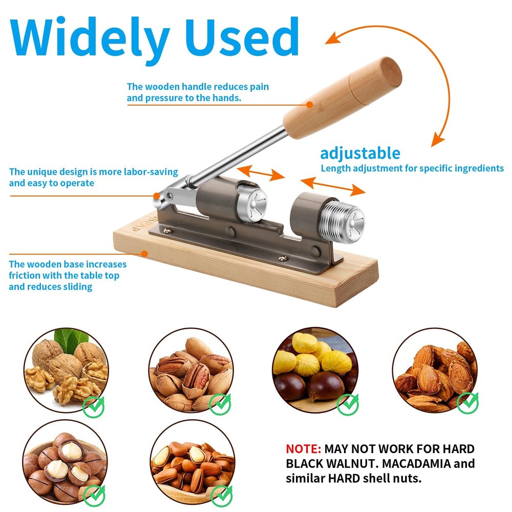 Nutcrackers for Nuts, Nut Crackers for Pecans, Heavy primary color standard