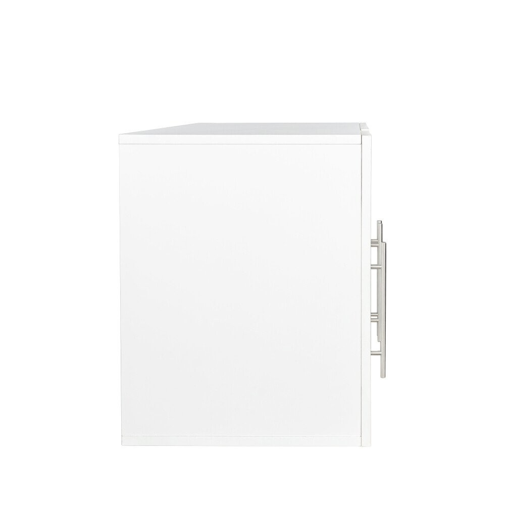 Stackable Wall Cabinet - 35.4\"W Adjustable Shelves White (15.7\"D x 19.7\"H)