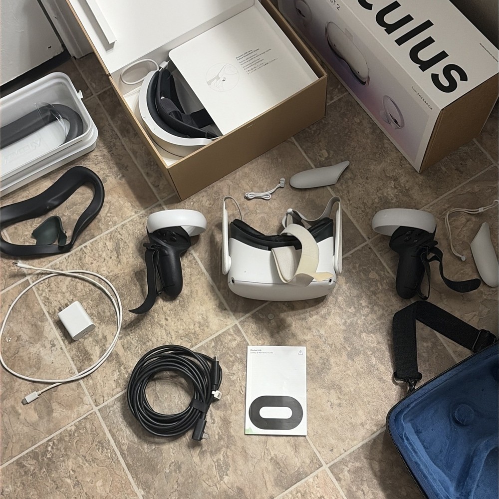 Oculus (Meta) Quest 2 256GB Standalone VR Headset BUNDLE (Read Description)