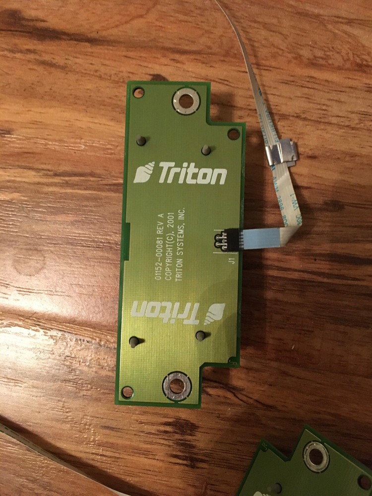 TRITON 9100 ATM ~ LEFT AND RIGHT ~ FUNCTION KEYS WITH BLACK RUBBER OVERLAYS