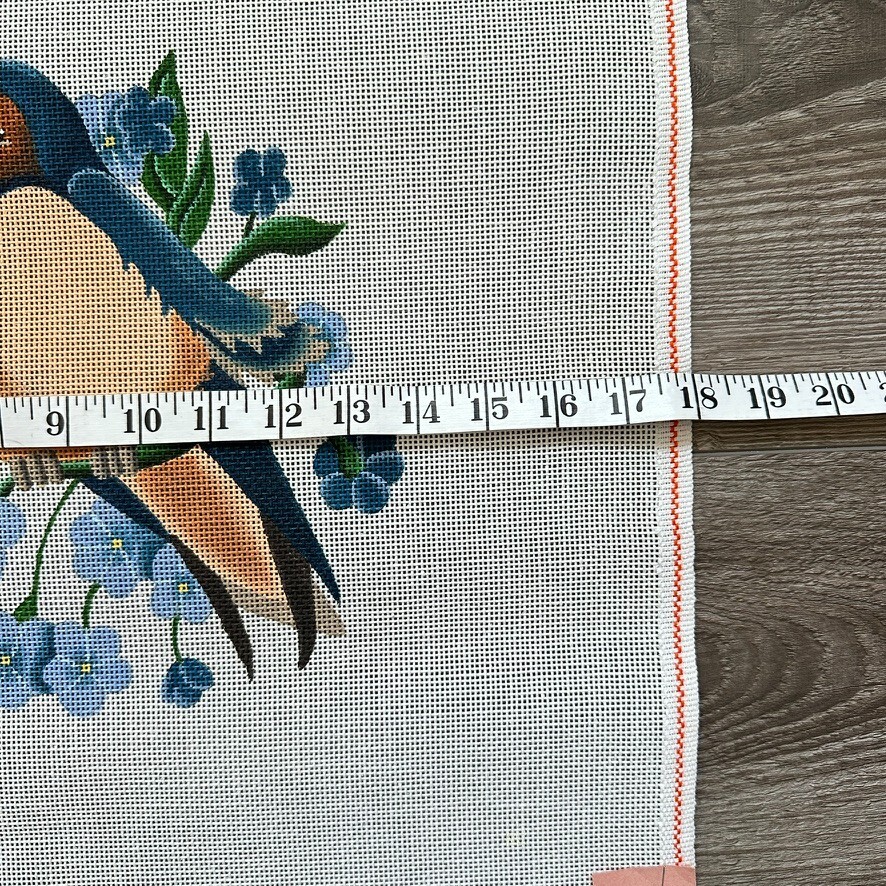 Vintage Barn Swallow Needlepoint Canvas, Single Sheet