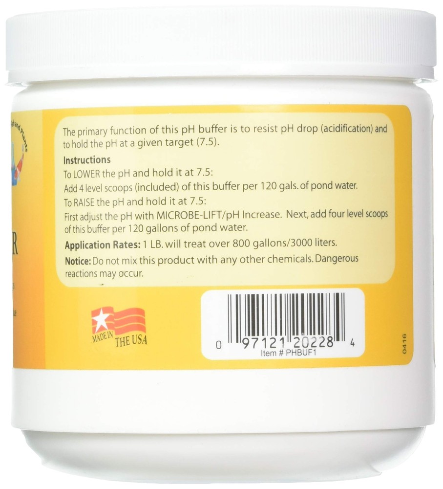 Ecological Labs PHBUF1 Microbe Lift 7.5 pH Buffer Stabilizer