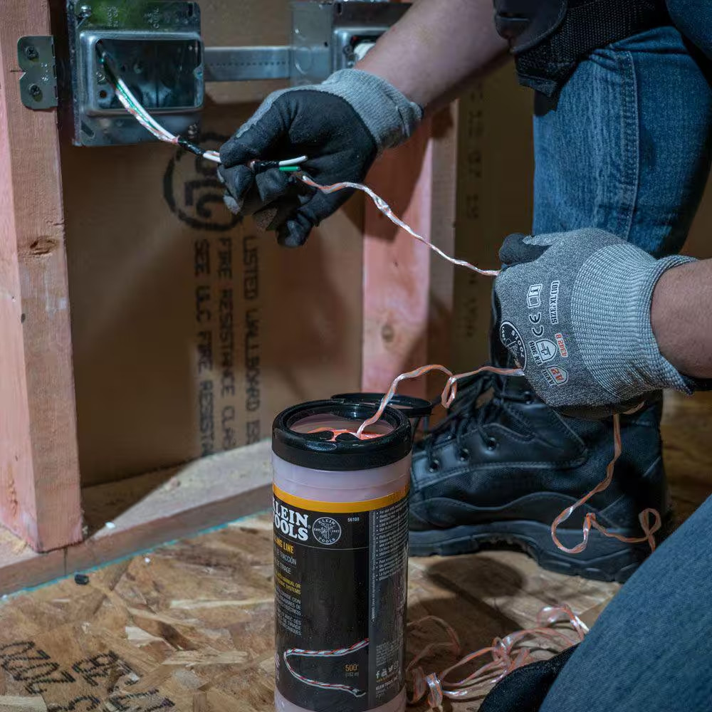 Poly Pull Line with Orange Tracer 500-Feet