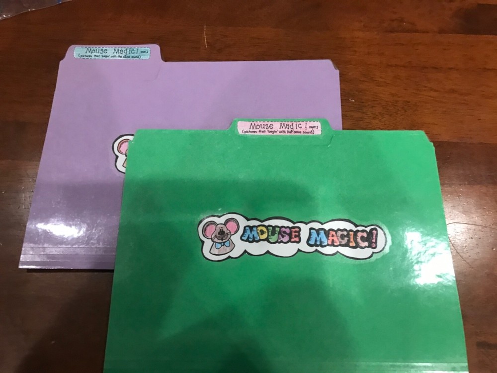Mouse Magic! Same beginning sound Grade K language Art  file folder game teacher