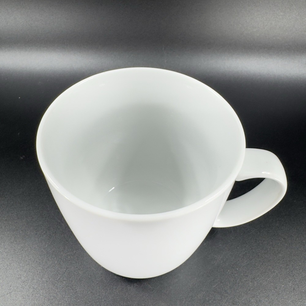 Willams Sonoma OPEN KITCHEN Coffee Mug Cup Set 2 Mugs Cups White Ceramic Mugs