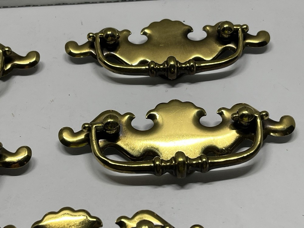 VTG Lot (8) NOS Batwing Style Drop Bail Drawer Pulls