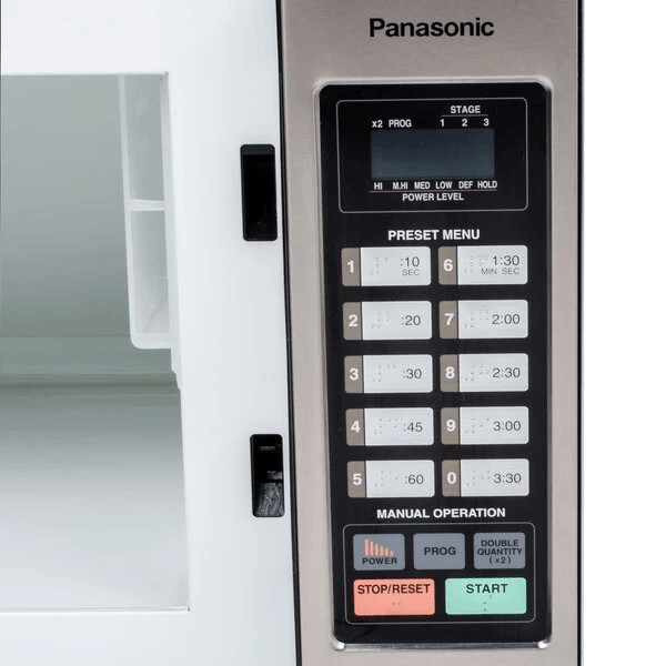 Panasonic Countertop Commercial Microwave Oven with 10 Programmable Memory
