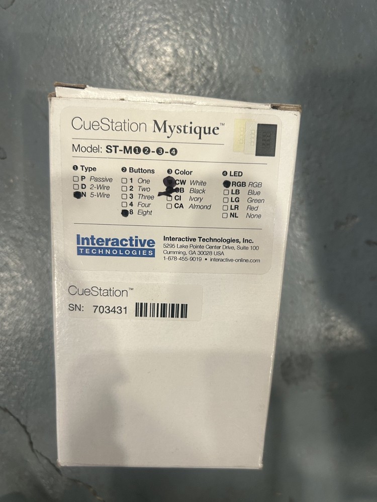 Interactive Technologies Cue Station: Mystique 8 Button