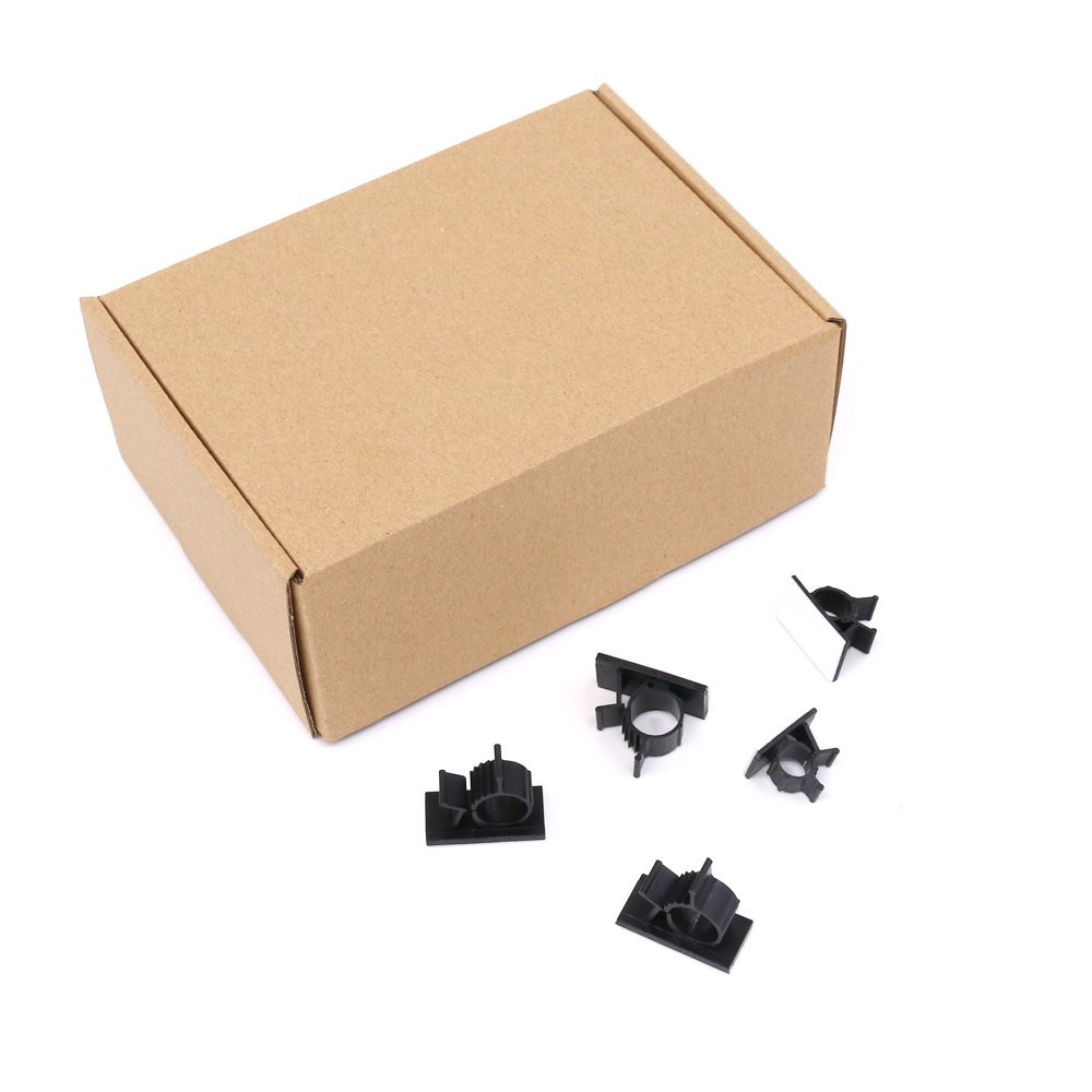 100Pcs 3 Sizes Adjustable Multipurpose Self-Adhesive Cable Clips Wire Clamps ...