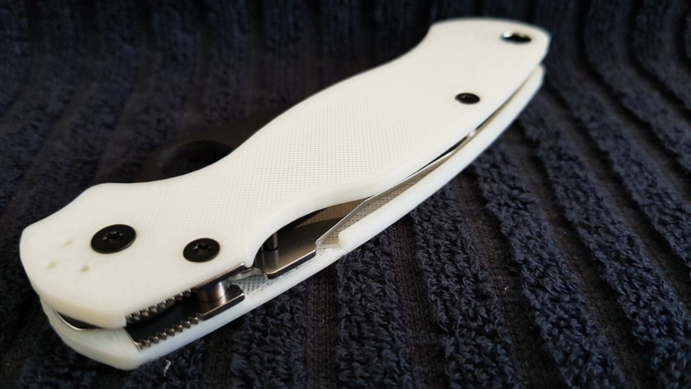 Mesh Glow in the dark scale handle replacement for spyderco paramilitary2 PM2
