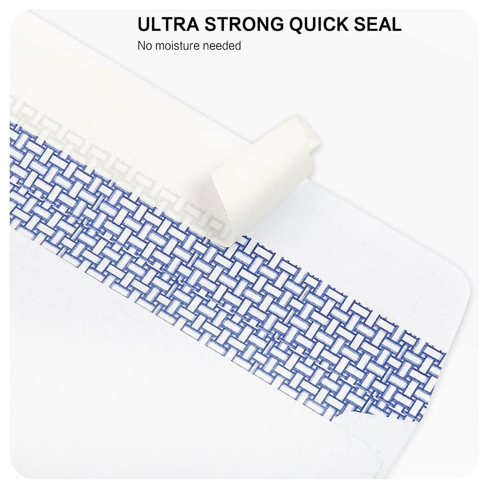 500 Pack #10 Double Window Security Self-Seal Envelopes - Perfect Size for Mu...