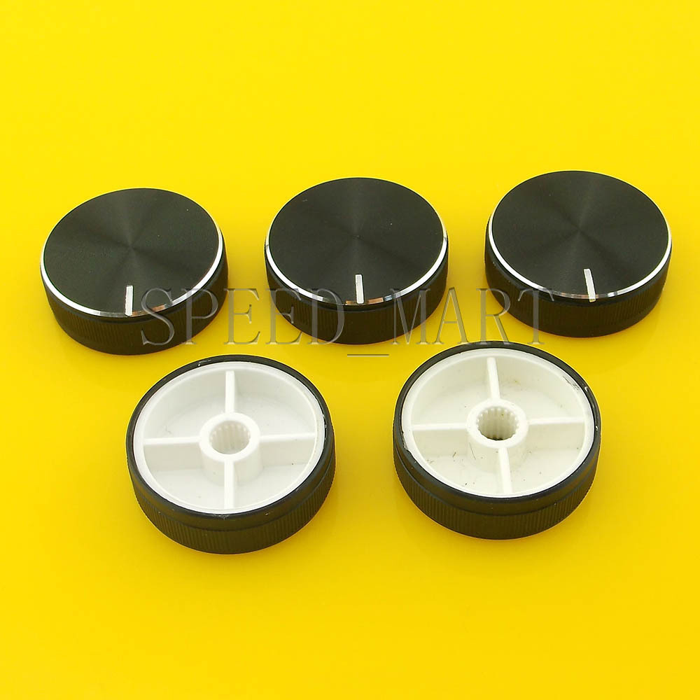 5 PCS High Quality Precision Knob Cap Rotary Switch Volume Pointer for CD Player