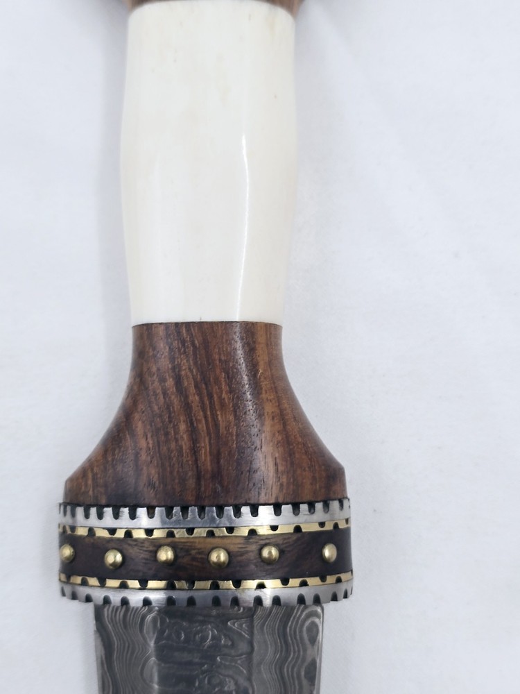 Damascus Scottish Dirk Dagger 12.5" Knife