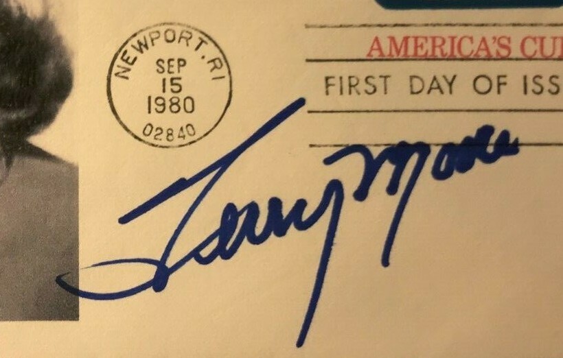 SIGNED TERRY MOORE FDC AUTOGRAPHED FIRST DAY COVER
