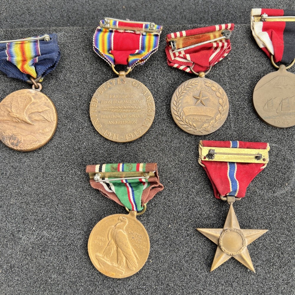 WW1-II Medals. ALL SIX.