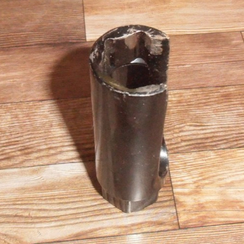 3-1/2" Tall Painted Metal Open Side Deep Well Socket~Unknown Maker /Socket Size