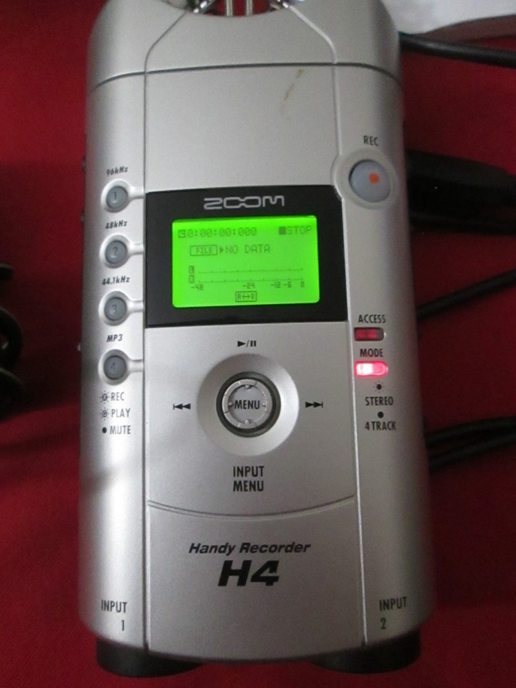 Zoom H4 Digital Recorder Complete w/ Box & Extras, Tested