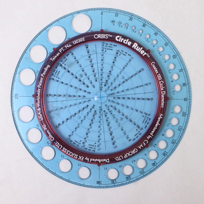 CFM Group LTD Circle Ruler 7.5in Craft Cutting Tool
