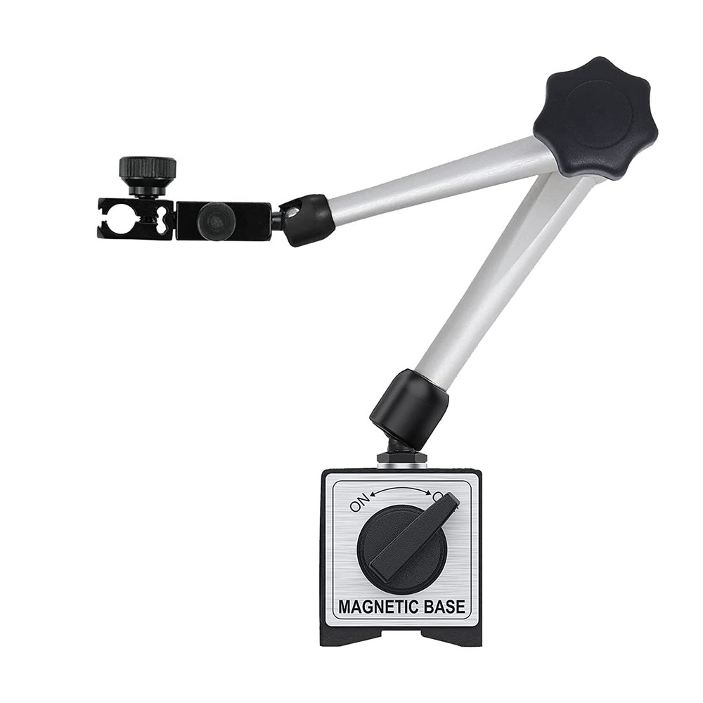 Adjustable Magnetic Base Dial Indicator Holder, 176Lbs/80Kg Max Pull