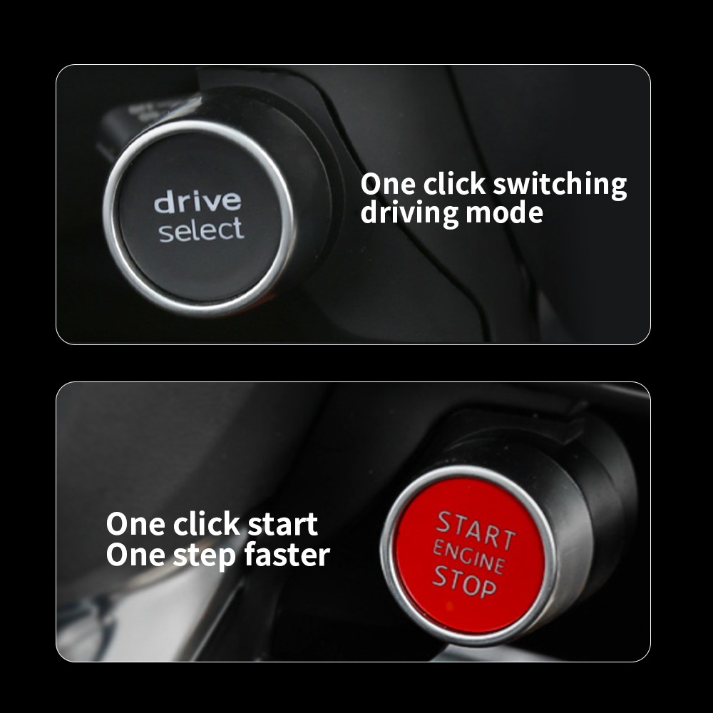 Push Start Ignition Kit Engine Start Stop Button Switch Keyless Go System For VW