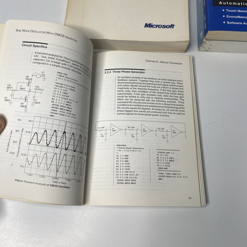 Siliconix MosPower+ Microsoft GW- basic+ Dallas DataBook + Spice Cookbook…B86