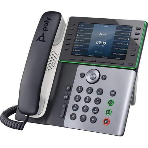 HP Poly Edge E500 IP Phone - 5-inch Screen - PoE-enabled - Desktop - 82M94AA