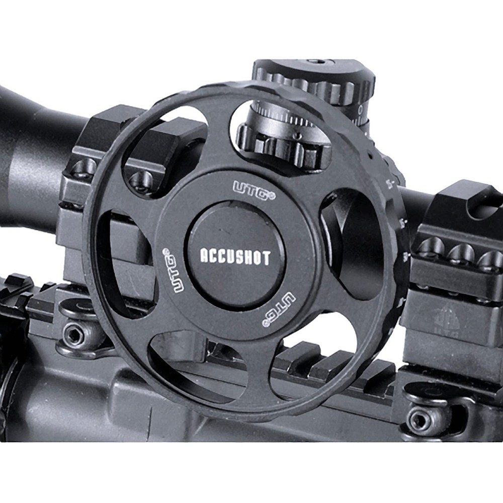 UTG 100mm Side Wheel Add-On for Bubble Leveler Scope - Black