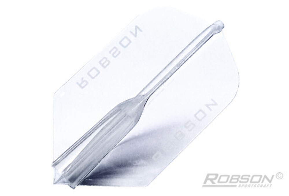 Robson Plus Crystal Dart Flights Slim Clear