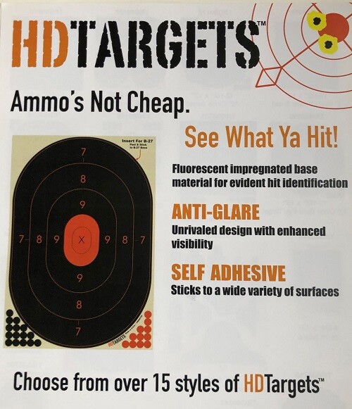 M16A2 -25 meter zeroing target - splatter (10 per pack)