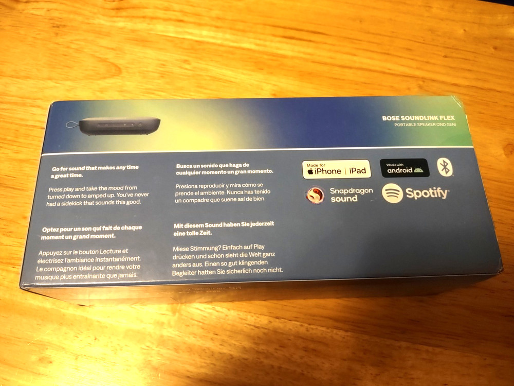 Bose Soundlink Flex Portable Speaker 2nd Gen (Blue Dusk) Android iPhone Spotify