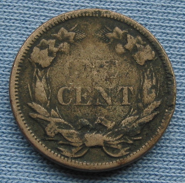 1858 Flying Eagle Cent - small letters (1C one penny)