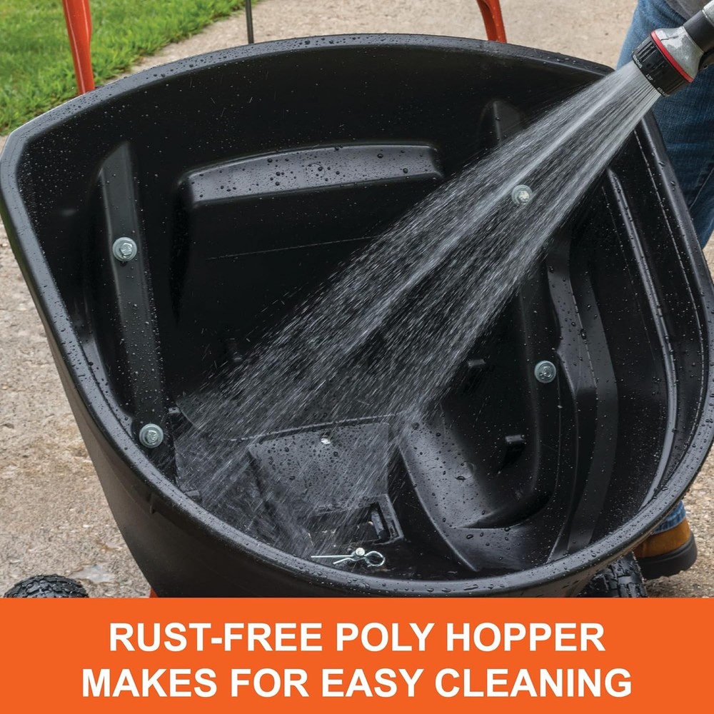 Push Lawn Broadcast Spreader Seed Fertilizer