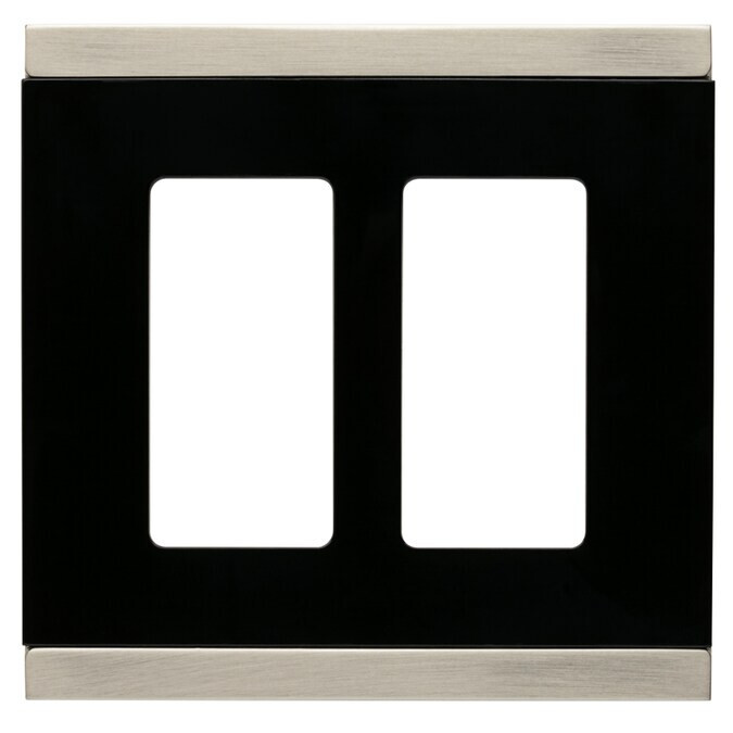 (12 Pack) Basic Stripe Double Rocker Hidden Fastener Wall Plate