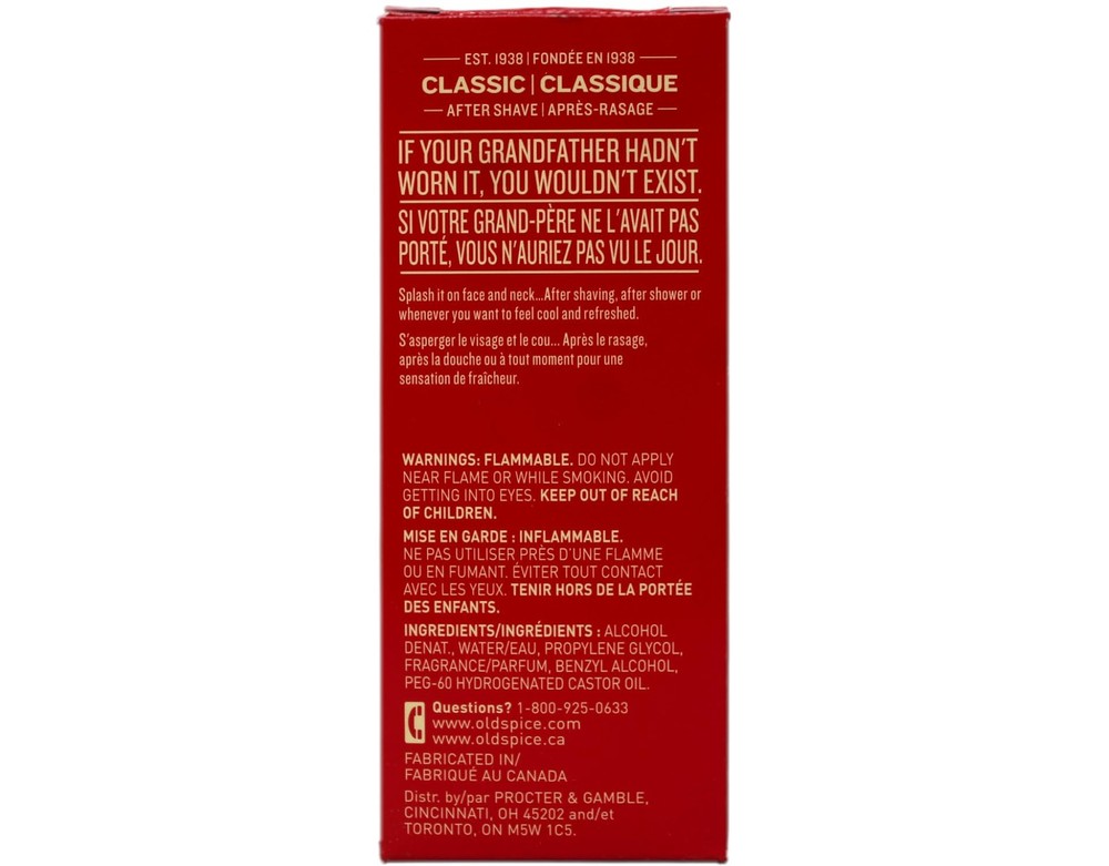 Old Spice Classic After Shave 4.25 Ounce (125ml) (2 Pack)