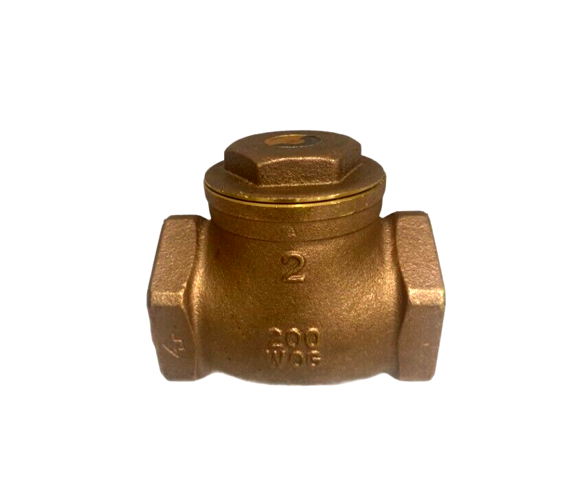 SMITH COOPER 2" BRASS SWING CHECK VALVE IPS - NPT 200 WOG