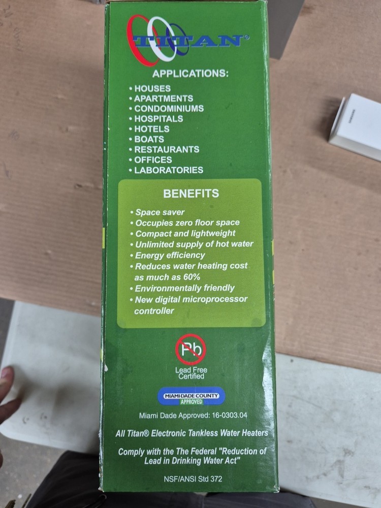 Titan N-120x 11.8 kW Electric Tankless Water Heater