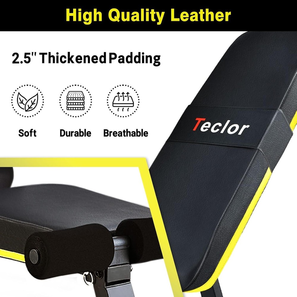 Adjustable Weight Bench Foldable Workout Bench for Home Gym Strength Training