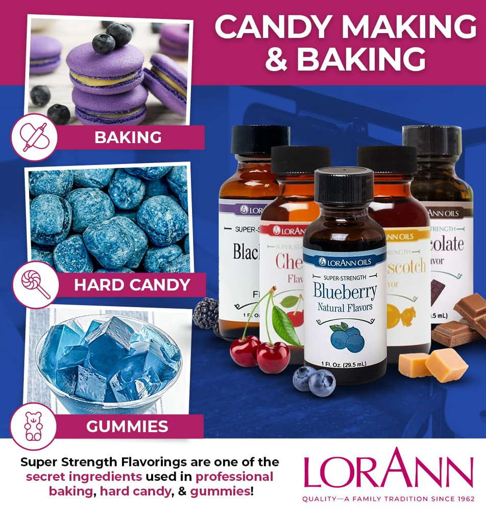 Super Strength Flavoring - Used for Candy Making, Flavoring Extracts, Baking, Ha